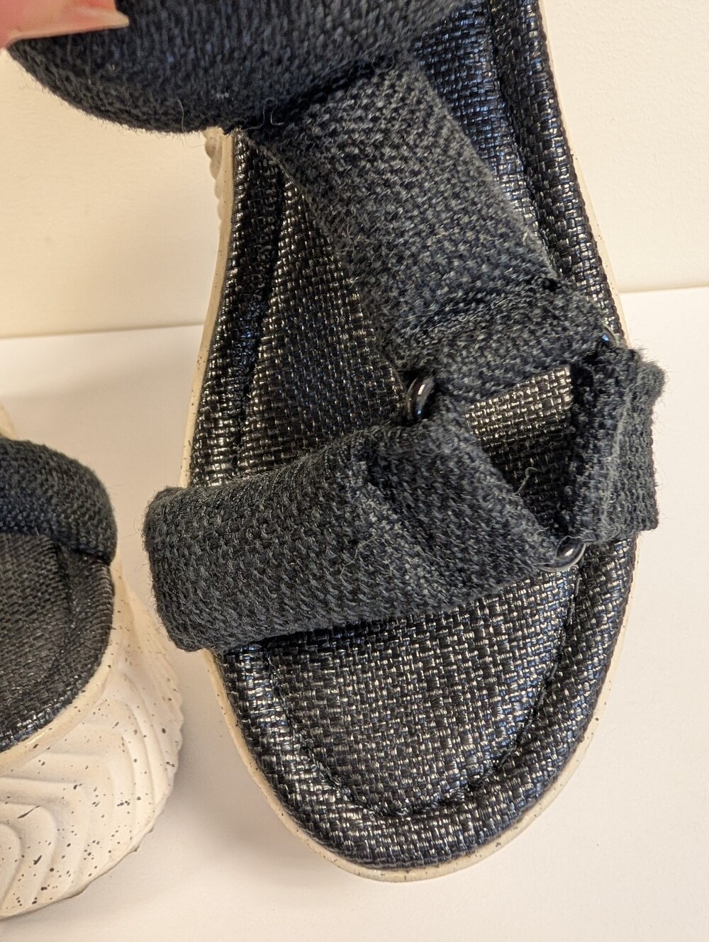 Circus NY Venus Chunky Wave Platform Sandals Black Utility Sporty 6.5 - Picture 11 of 14
